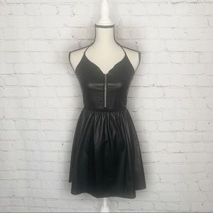 Zara Faux Leather Mini Dress Sz. Small